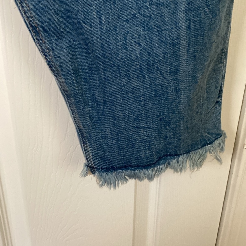 Old Navy Extra High-Rise Sky-Hi Straight Secret Slim Pockets Blue Jeans Size 24 - Picture 6 of 10